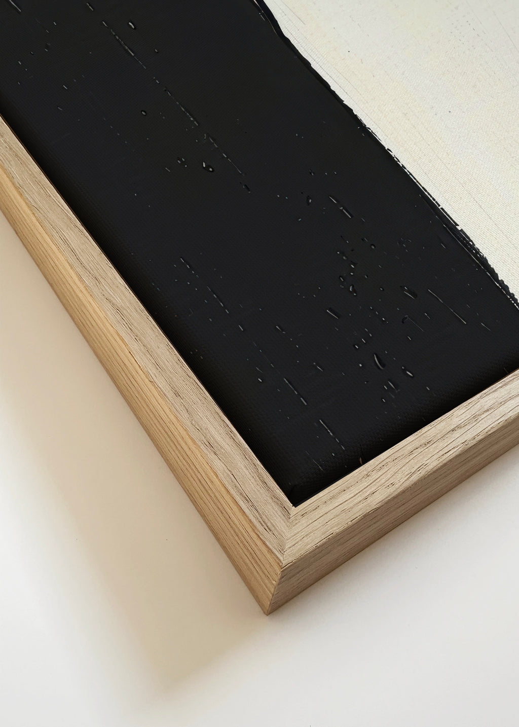 Monochrome Silence - Framed canvas detail