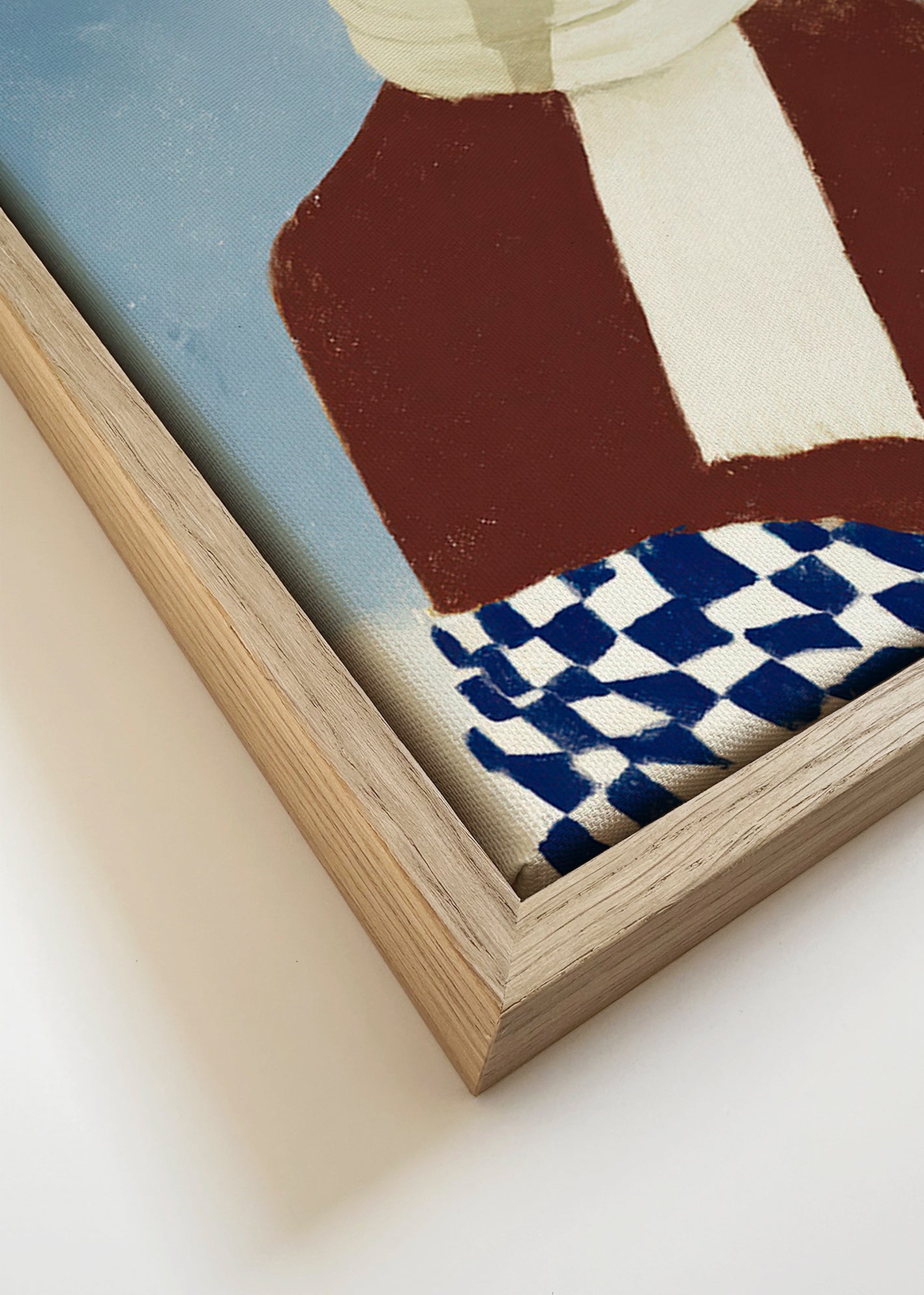 Cuadro perro invernal con bufanda – Canvas detail