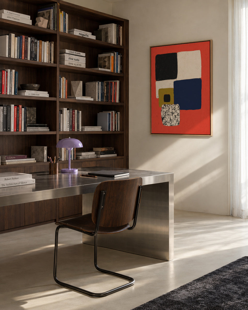 Modernist Mosaic - Framed canvas in an interior