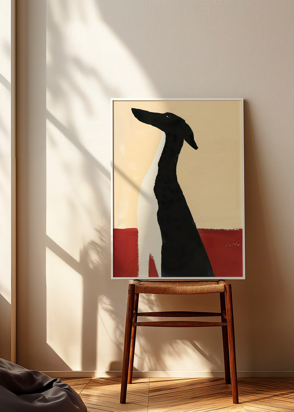 Cuadro galgo elegante en composición minimal – Product2