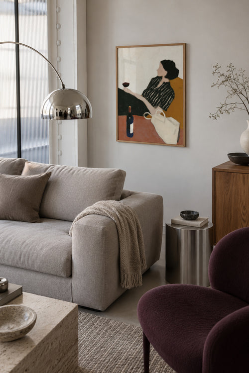 Terrace Thoughts - Framed poster in an interior