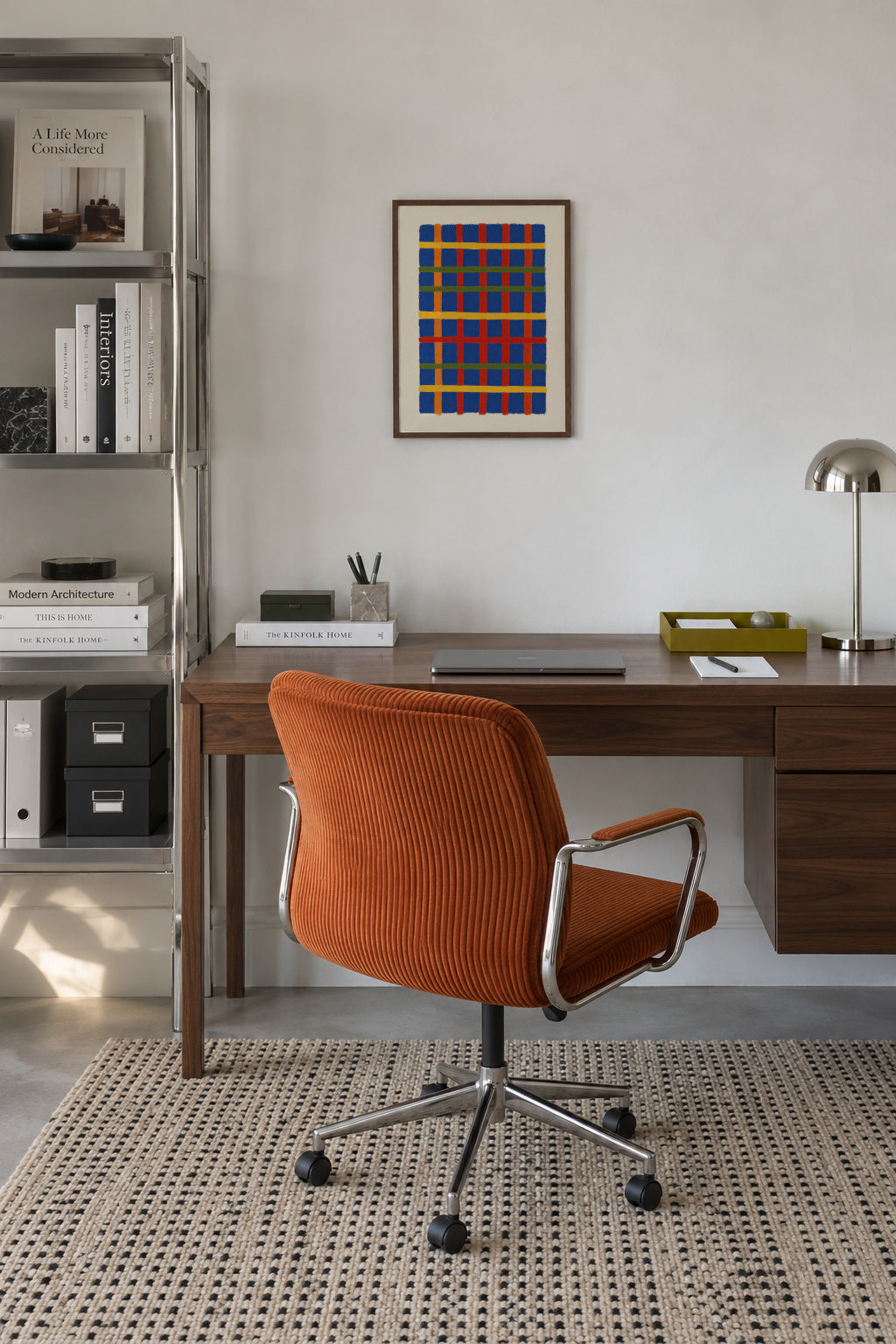 Rhythm Grid No. 03 - Framed poster in an interior