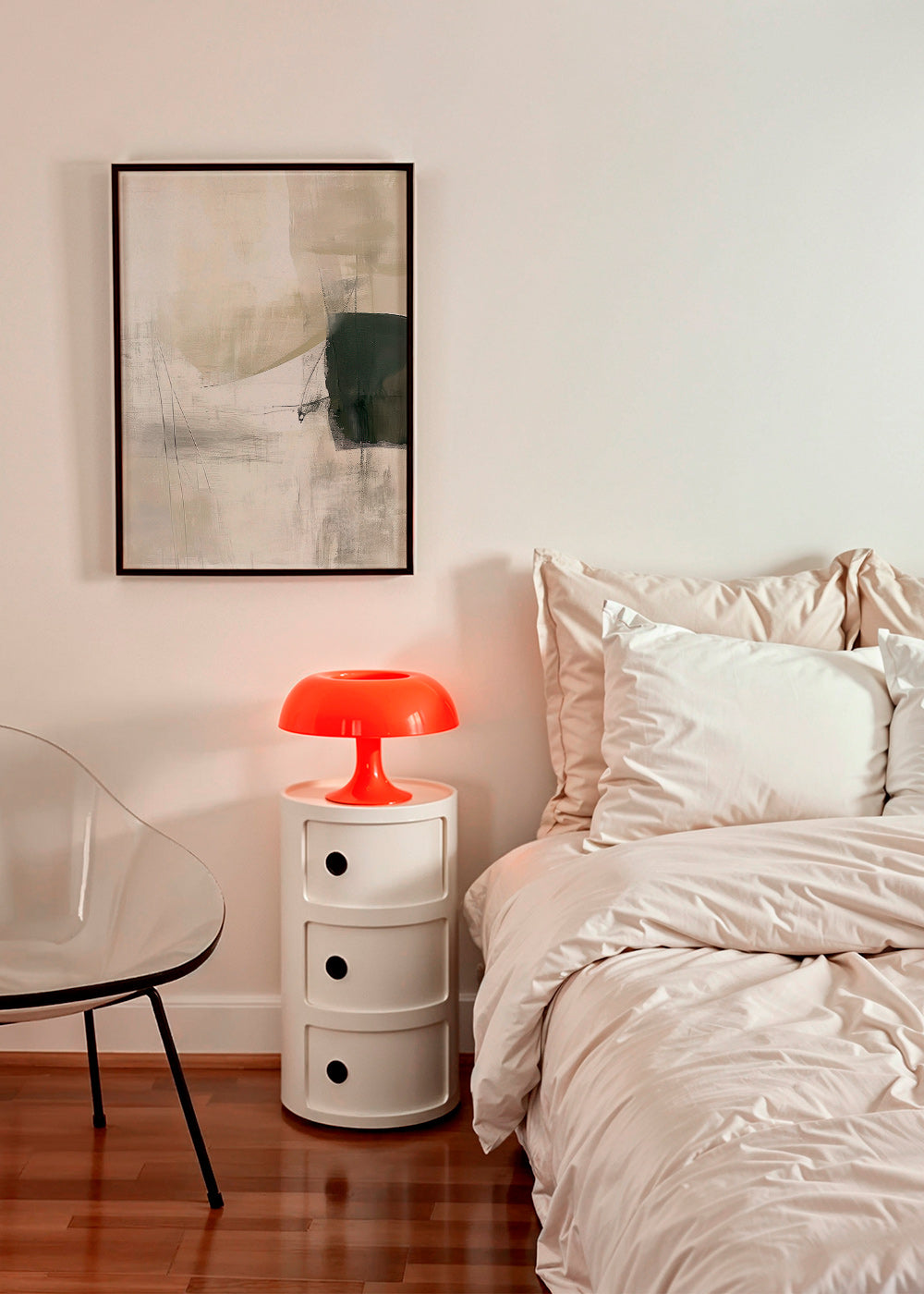 Cuadro abstracto minimalista con bloque verde – Product3