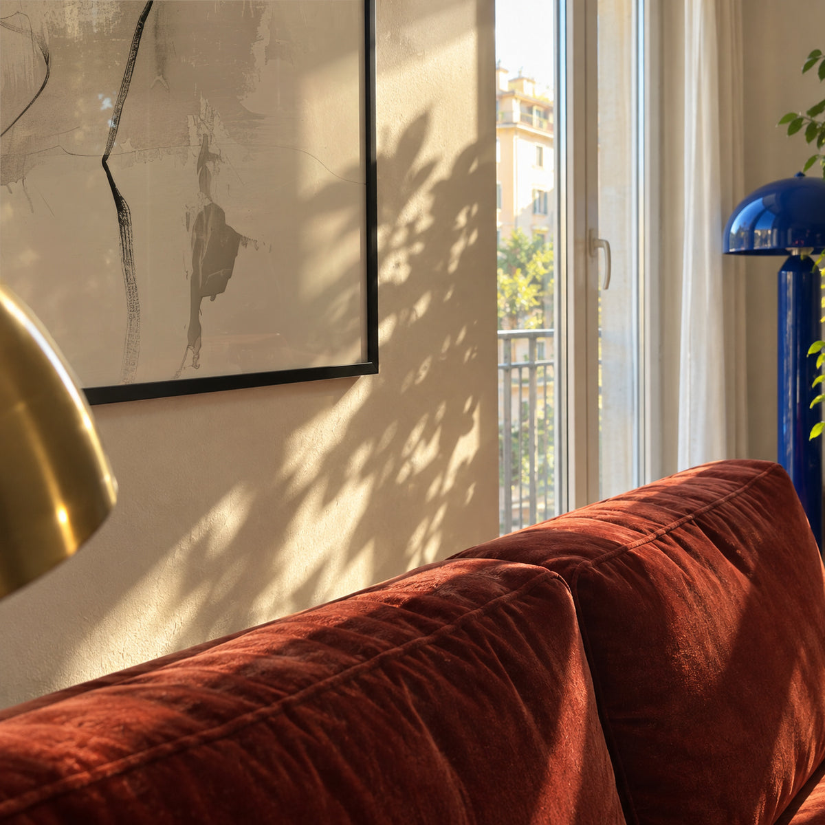 Ink in Repose III - Framed poster in an interior