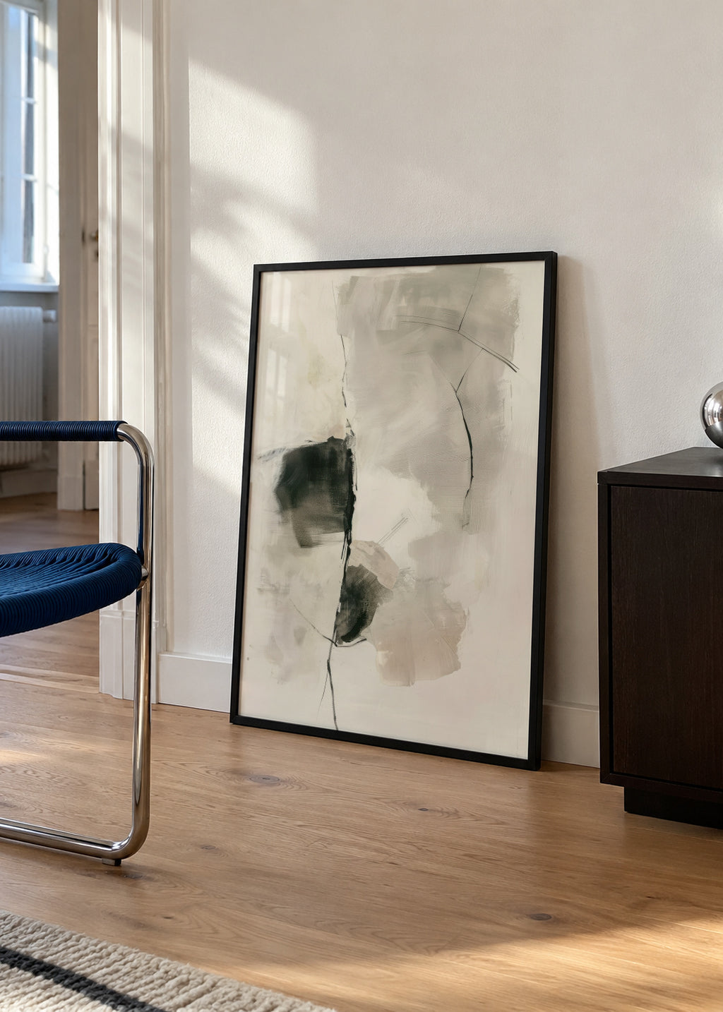 Ephemeral Stroke - Framed poster in an interior