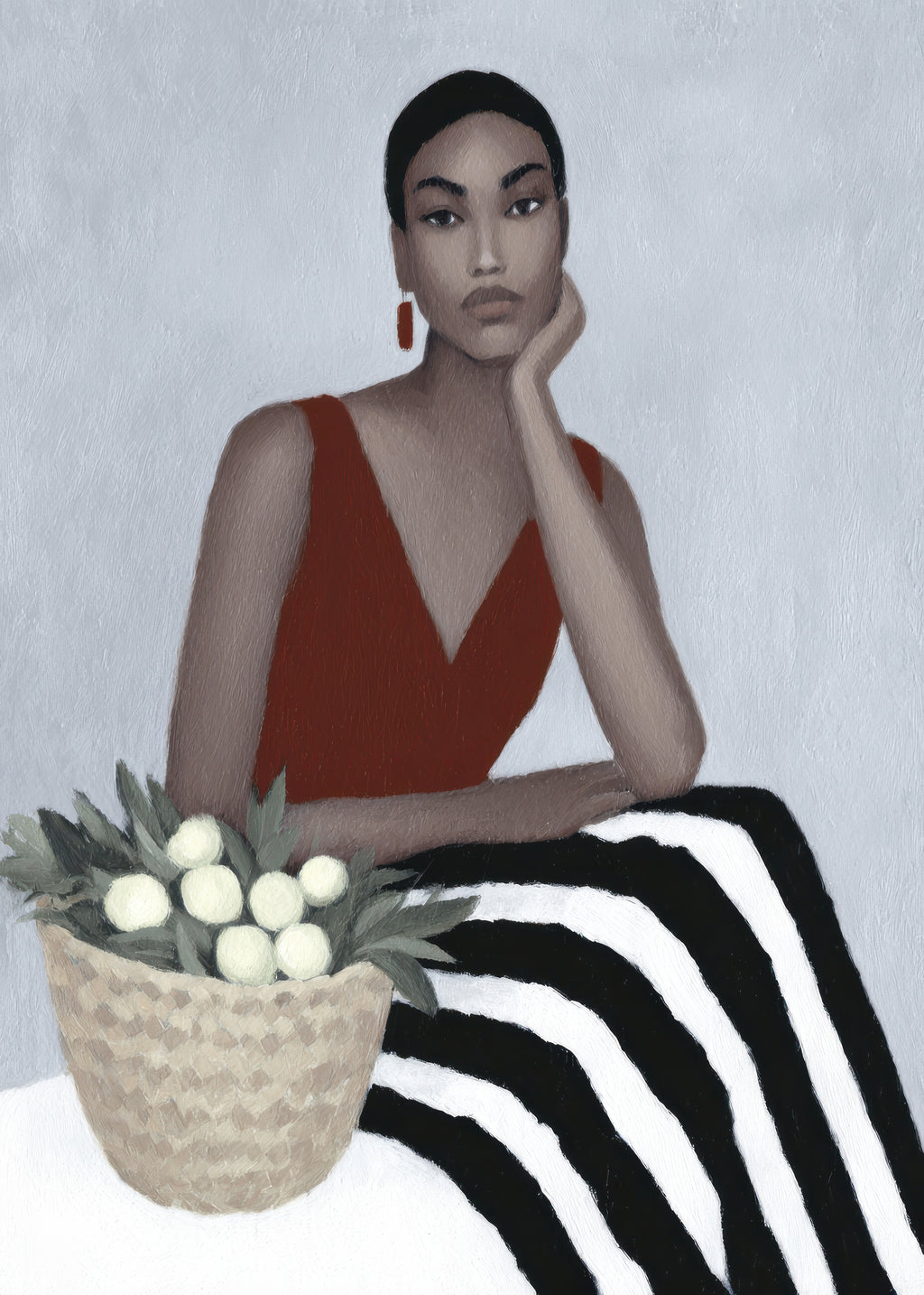 Red Velvet Dress - Unframed art print