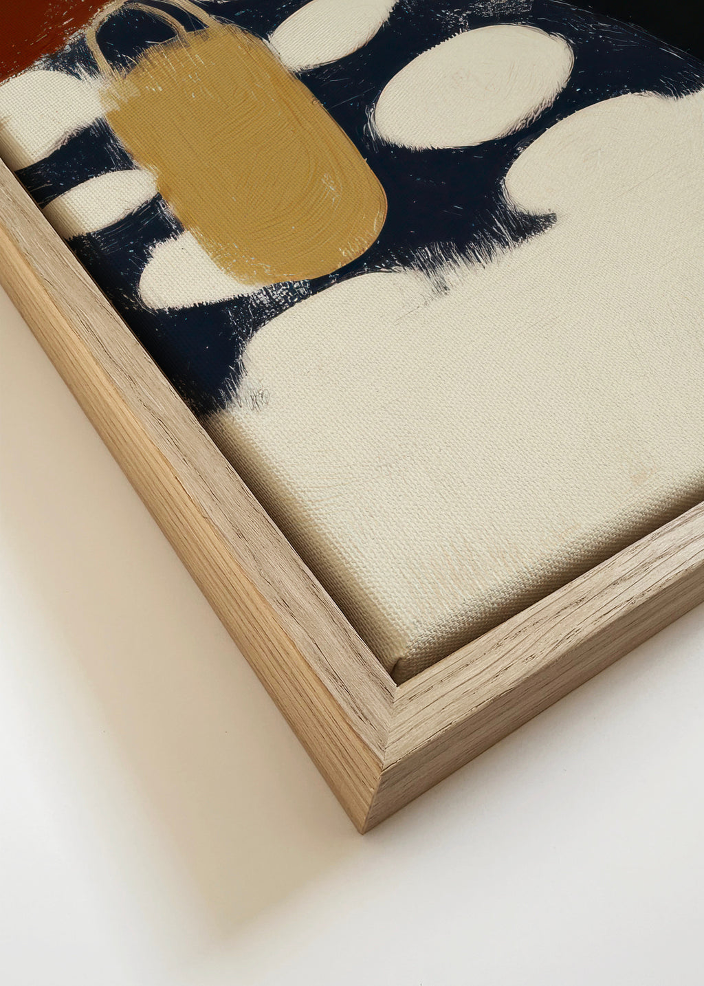 Black Swimsuit Study - Framed canvas detail