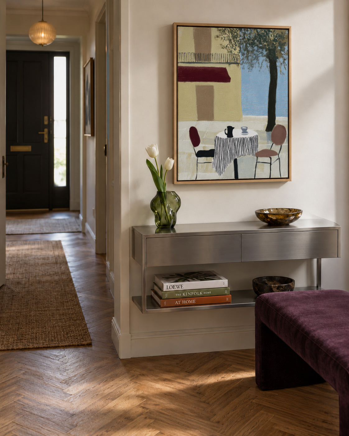 Morning Table - Framed canvas in an interior
