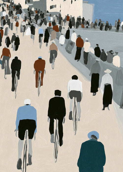 Cuadro deportivo Paseo de ciclistas