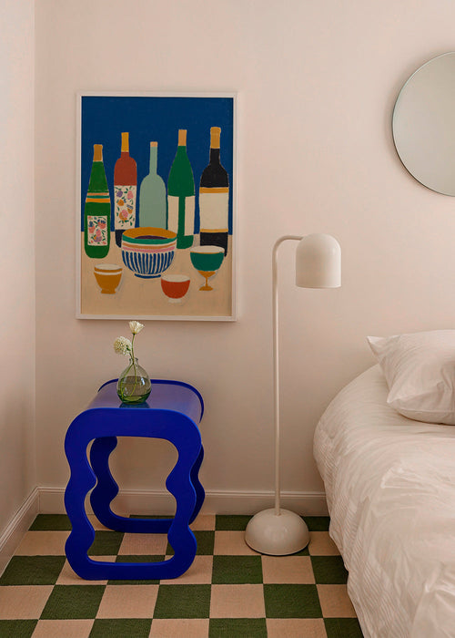 Cuadro de cocina con botellas y cuencos – Product1