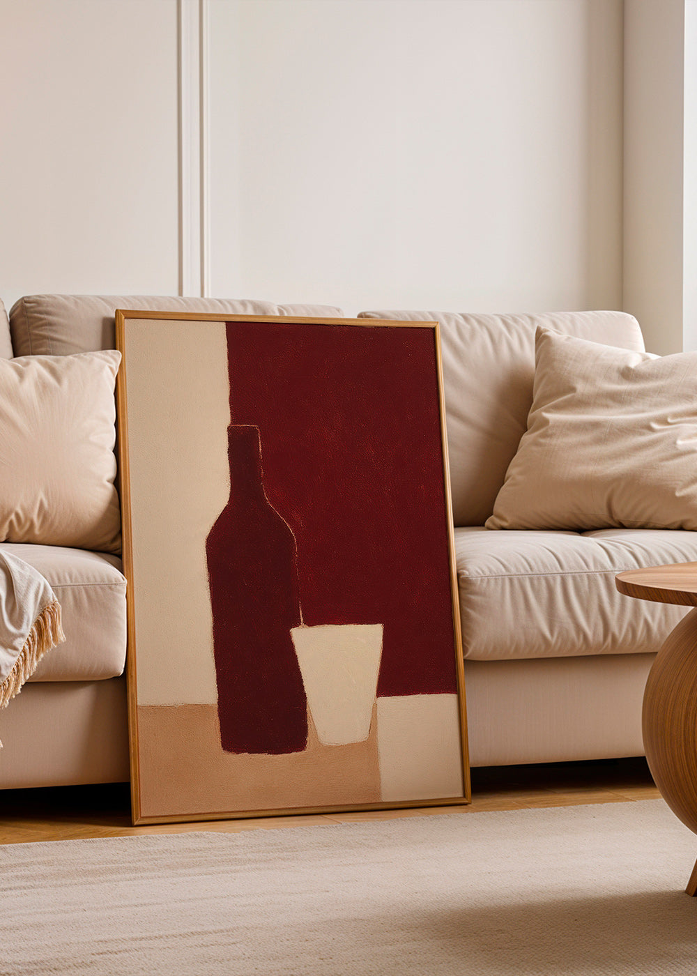 Cuadro de cocina con botella y vaso – Product3