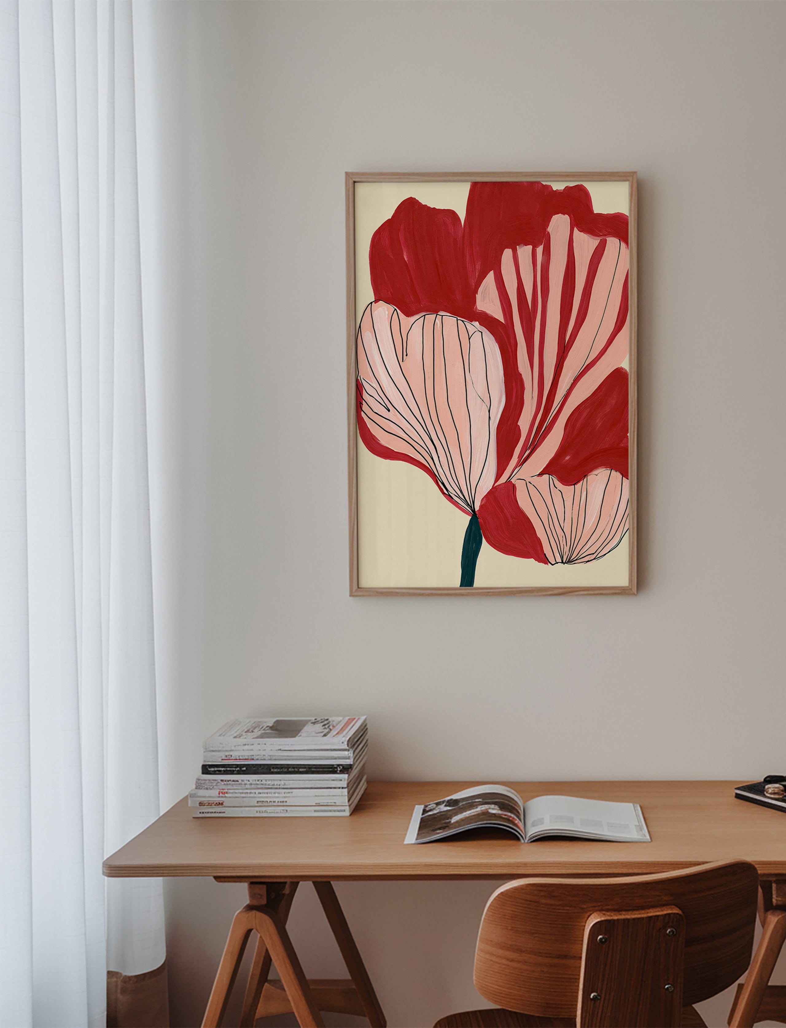 Lámina botánica pétalos carmesí – Product3