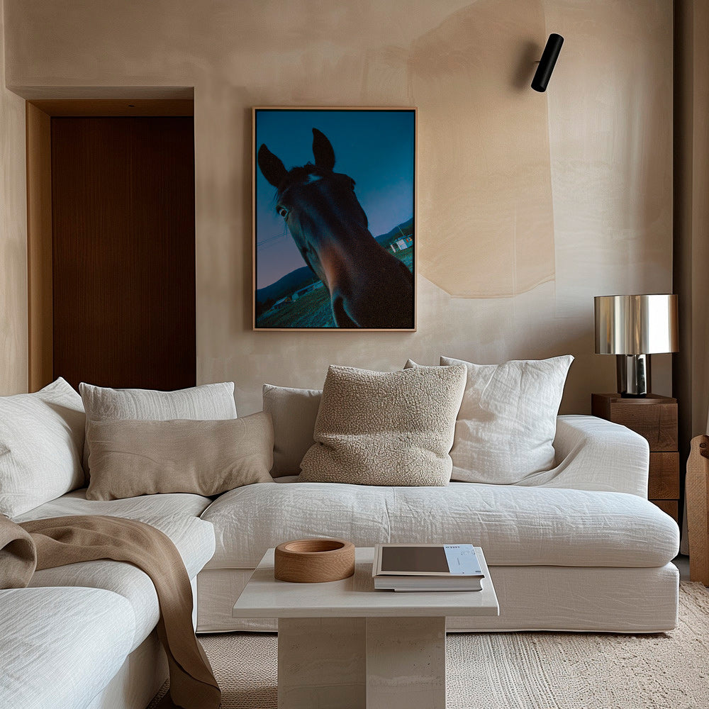 Cuadro caballo en primer plano nocturno – Canvas1