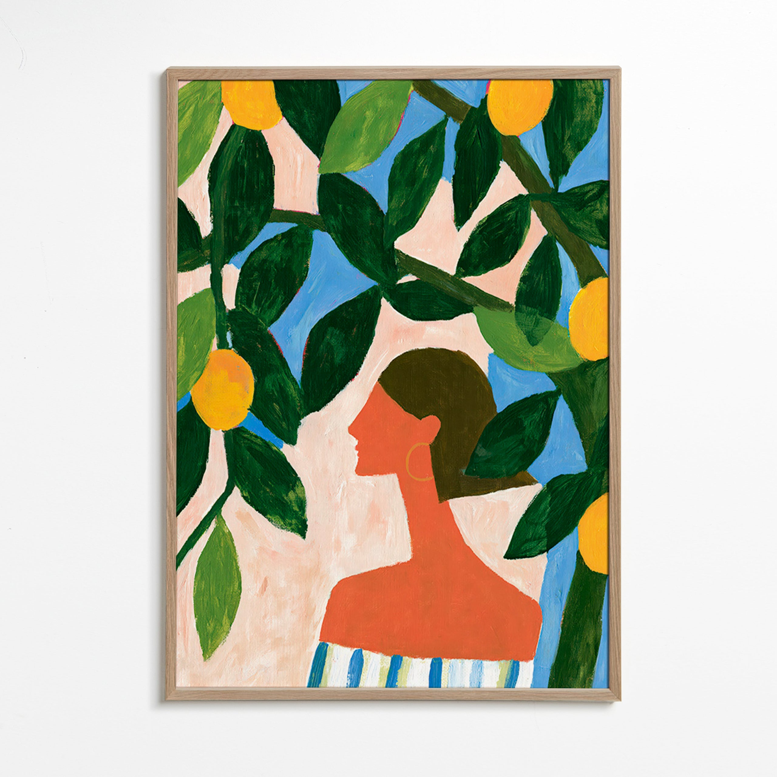 Lámina botánica: perfil entre limoneros – Oak Frame