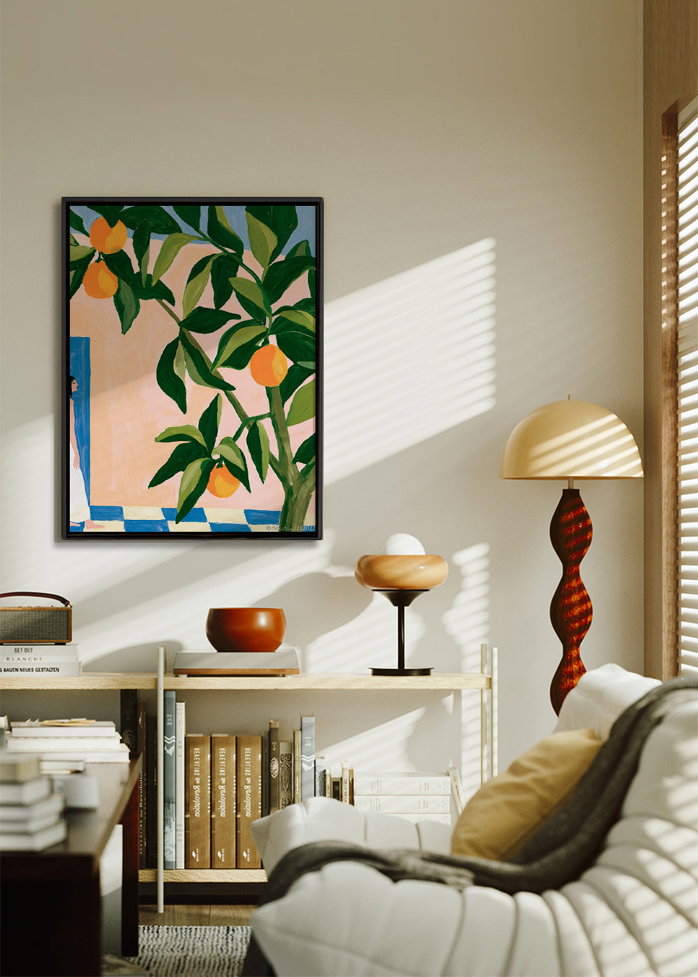 Cuadro de cocina Amalfi con limones pintados – Canvas2