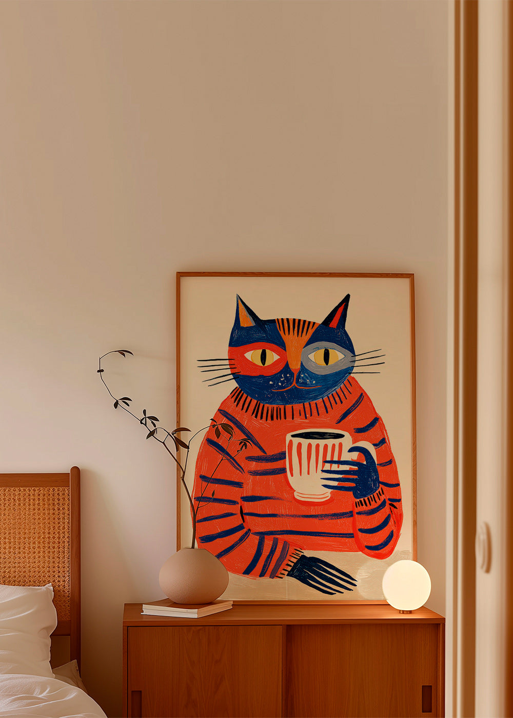 Cuadro de cocina con gato y taza – Product1