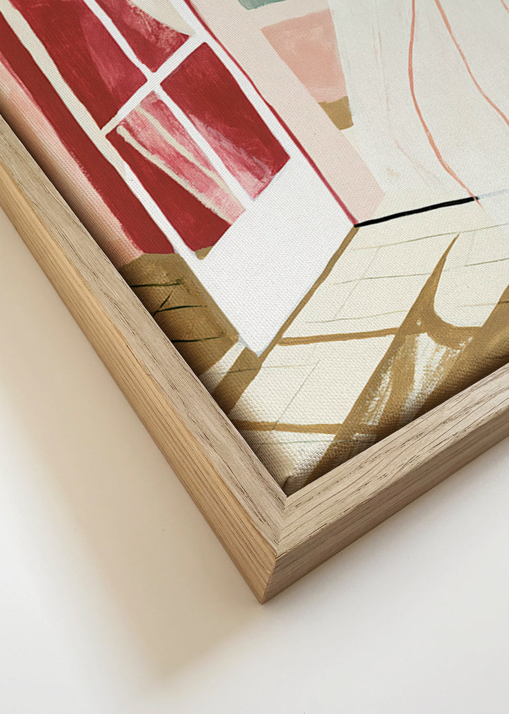 Cuadro de paisaje ventana al mar – Canvas detail