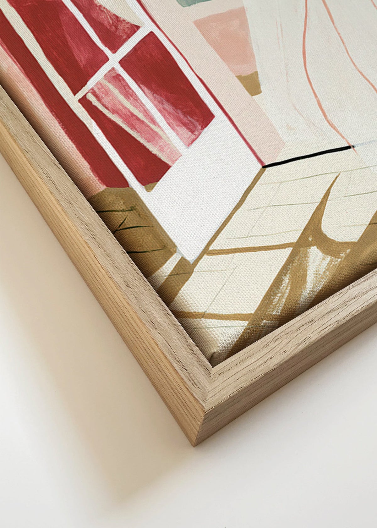 Cuadro de paisaje ventana al mar – Canvas detail