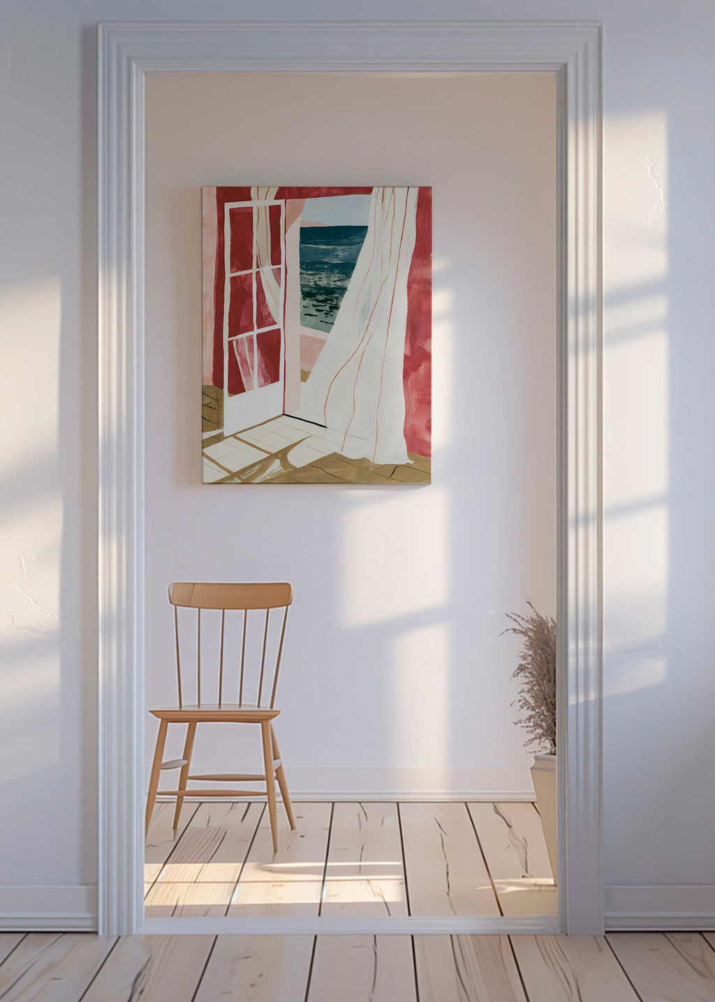 Cuadro de paisaje ventana al mar – Canvas