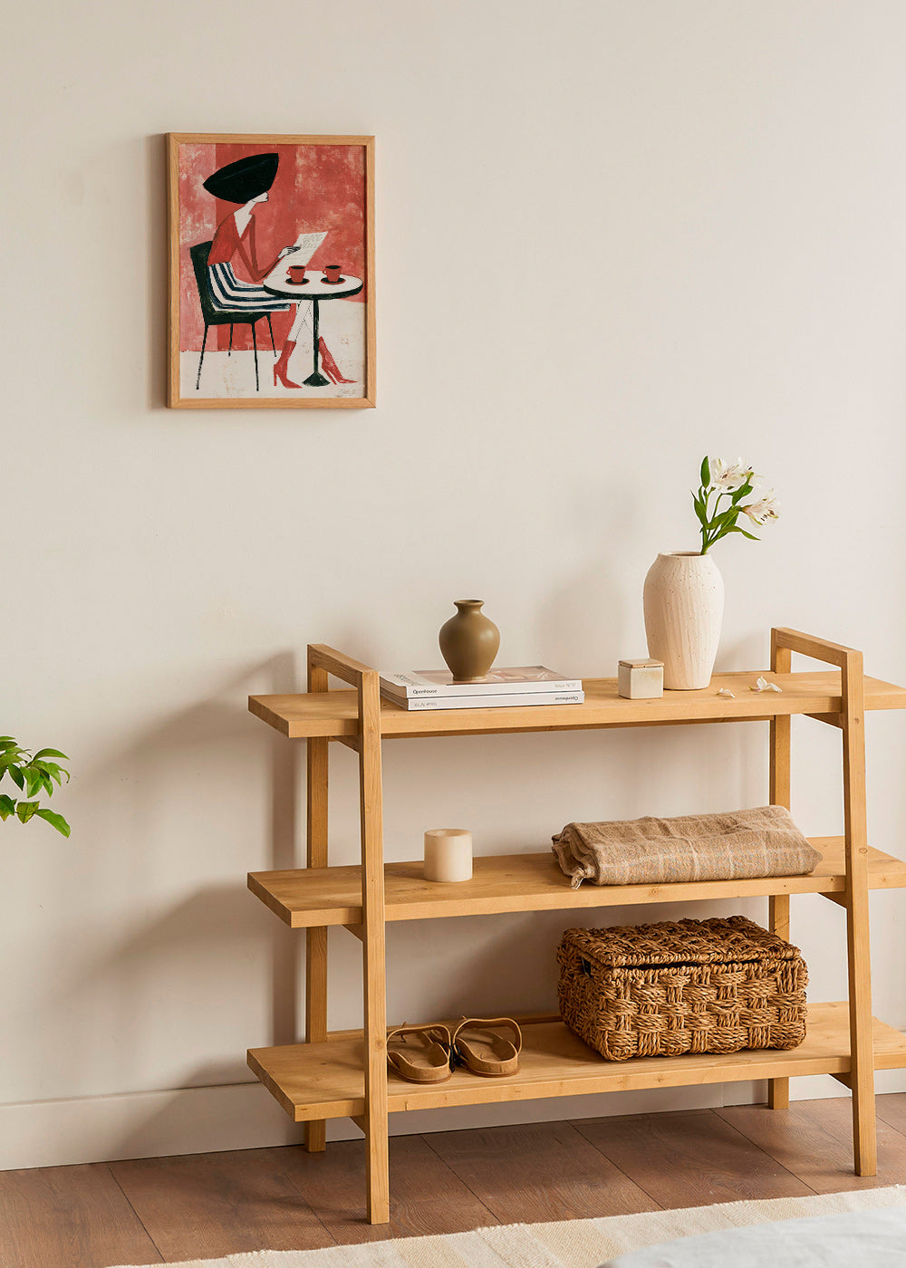 Cuadro de cocina con mujer y café – Product1
