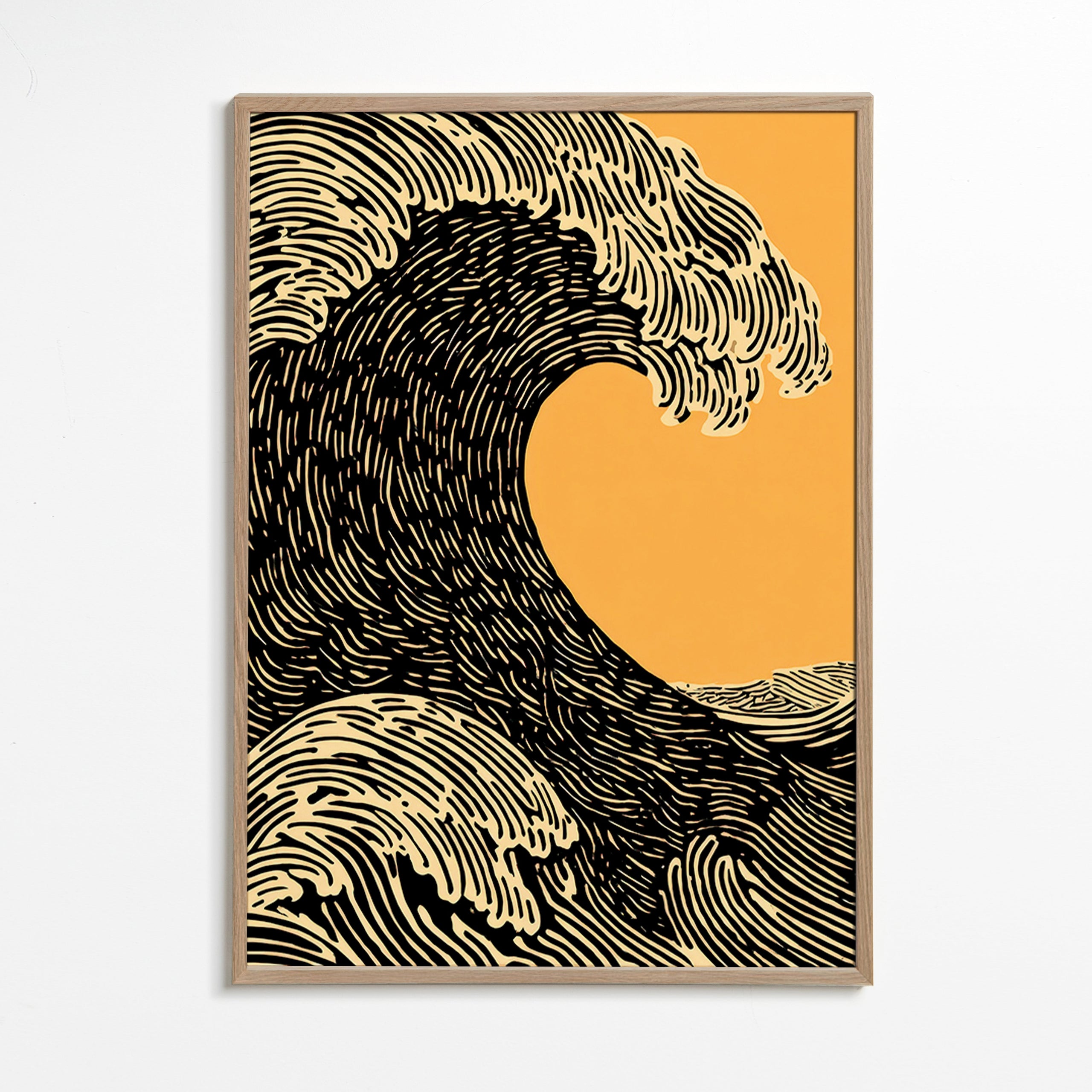 Ilustración de ola gráfica – Oak Frame