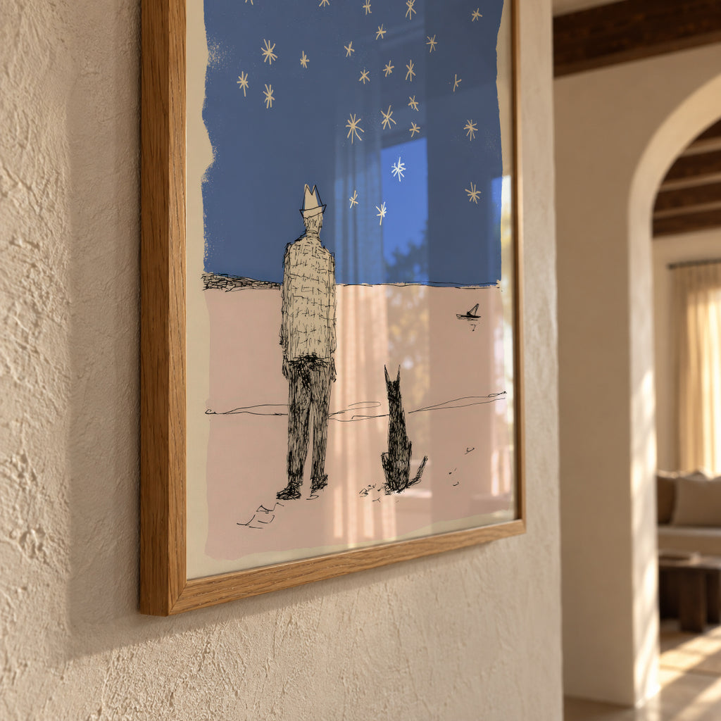 Under the Stars - Framed poster detail