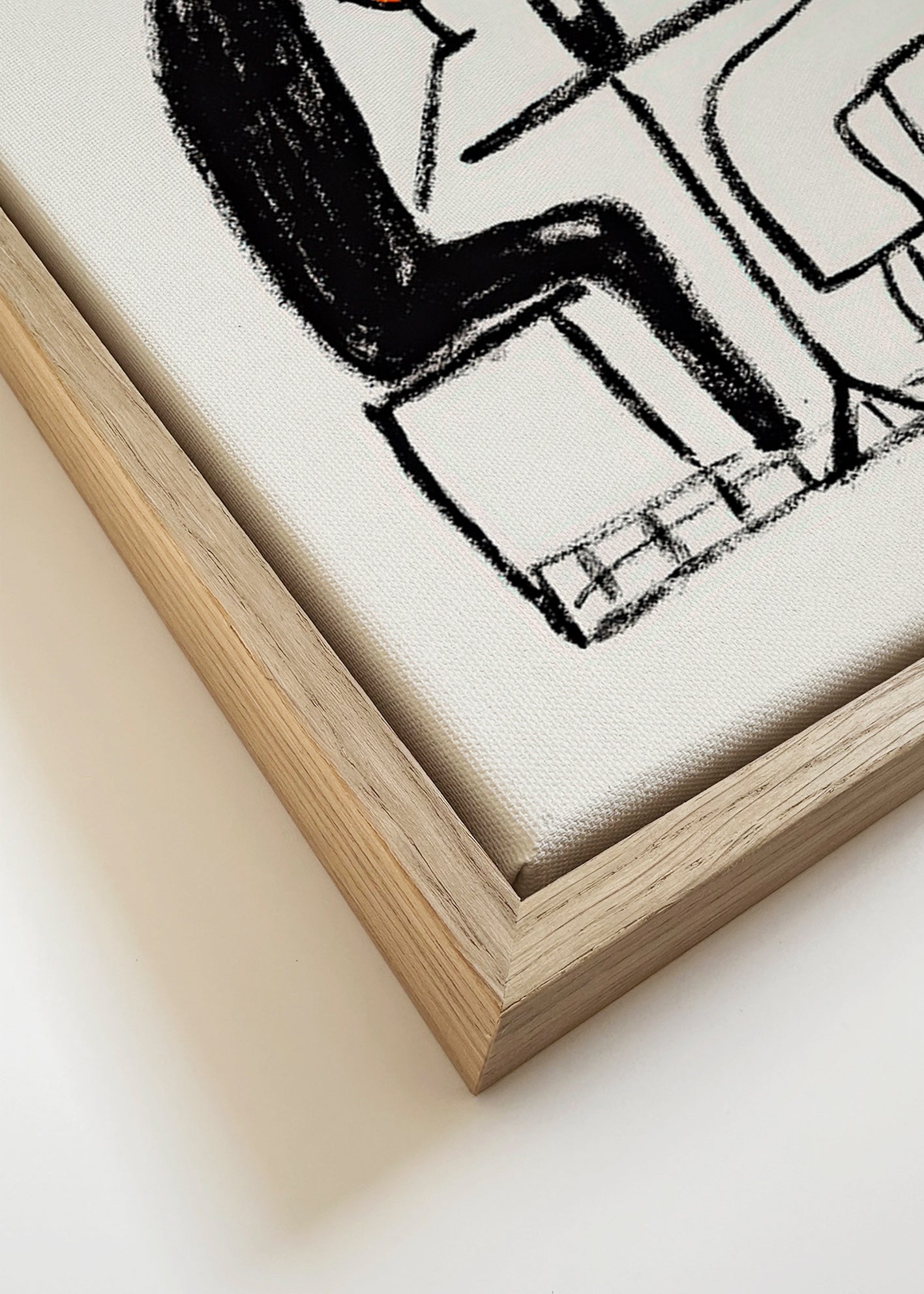 Cuadro de cocina: pareja y copa de vino – Canvas detail