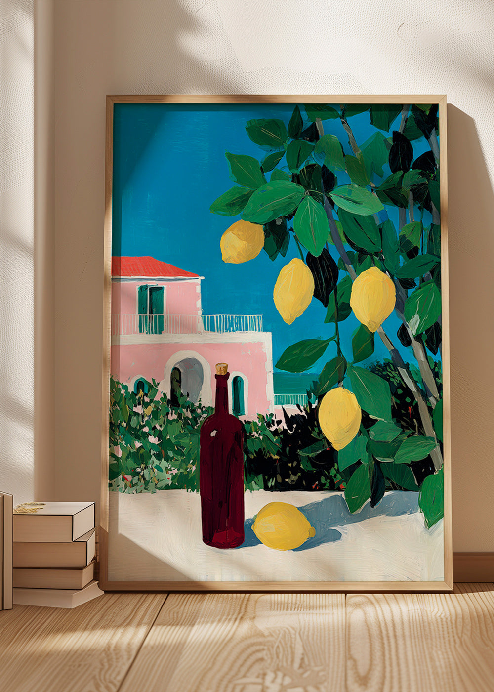 Cuadro de cocina con limones y botella – Product2