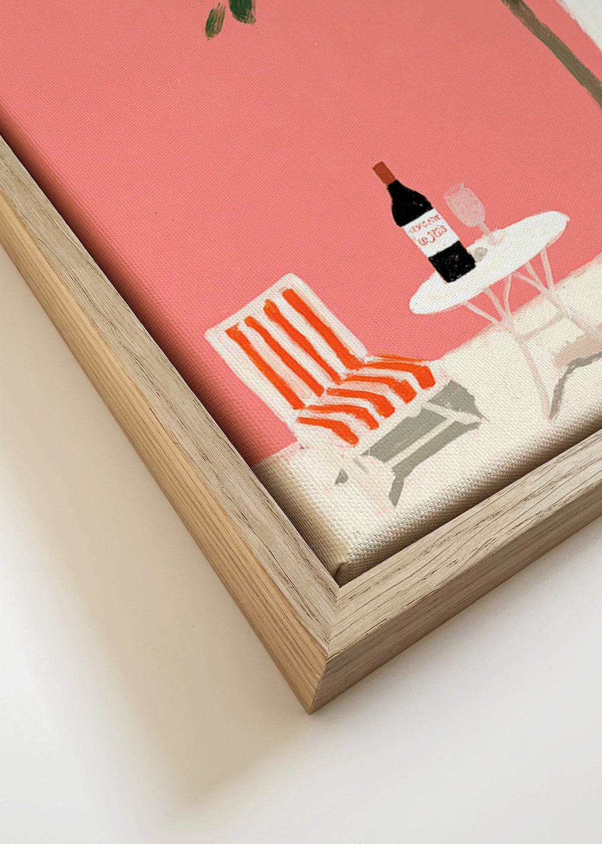 Cuadro de cocina con maceta de cítricos en terraza – Canvas detail