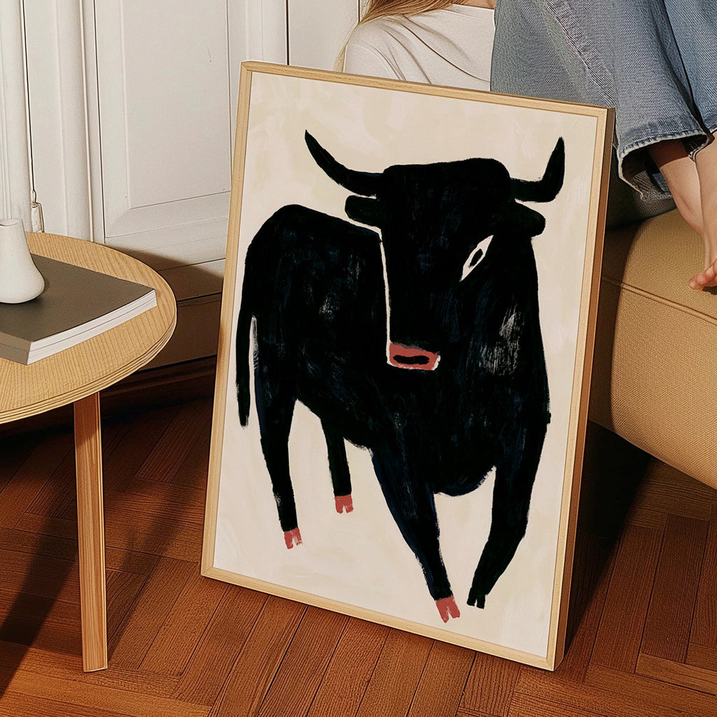 Cuadro toro negro expresivo – Product2