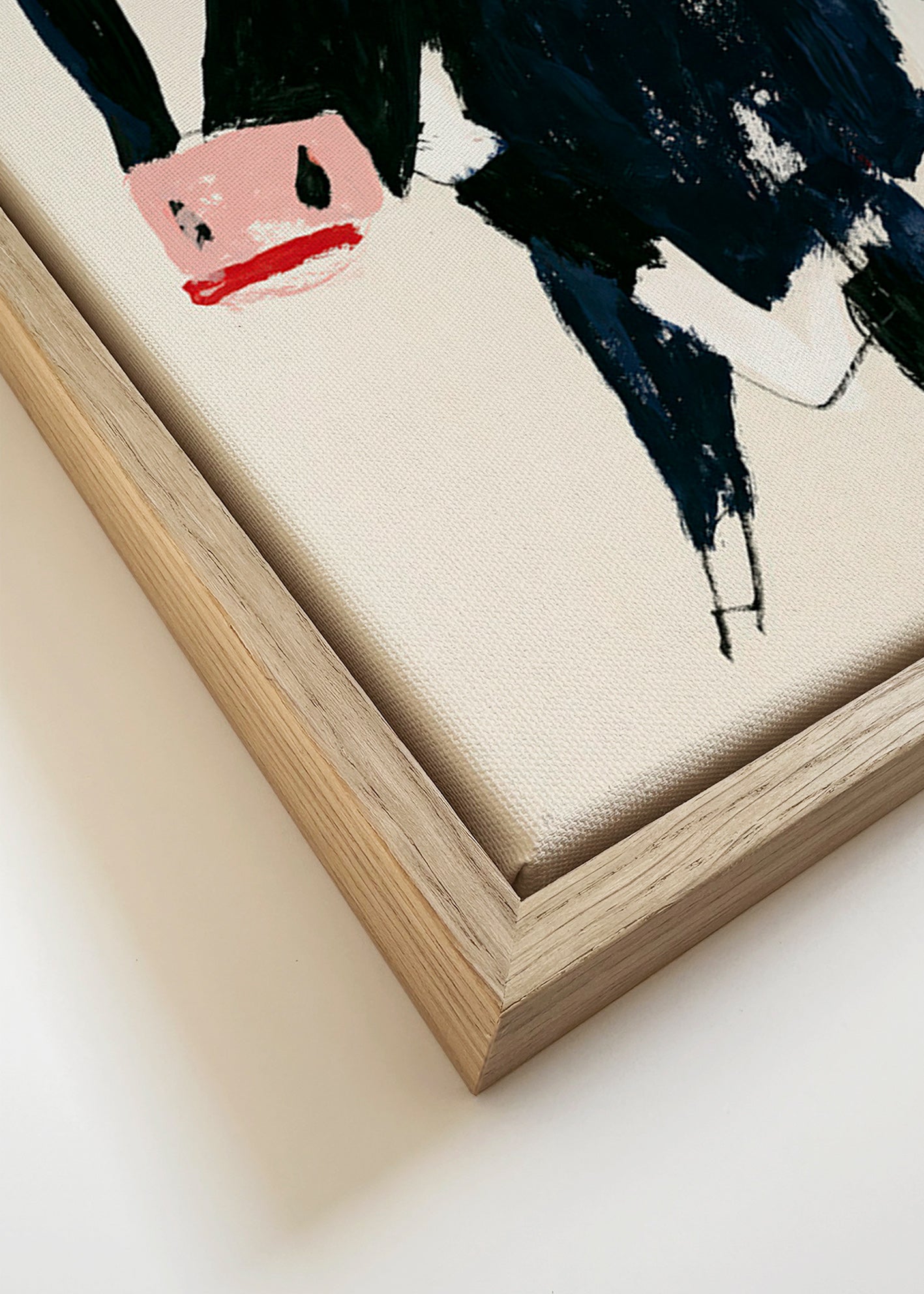 Cuadro vaca expresiva – Canvas detail