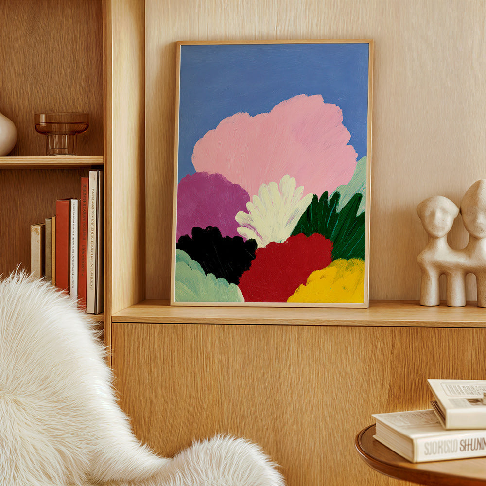 Lámina botánica Bloomscape con flores abstractas – Product2