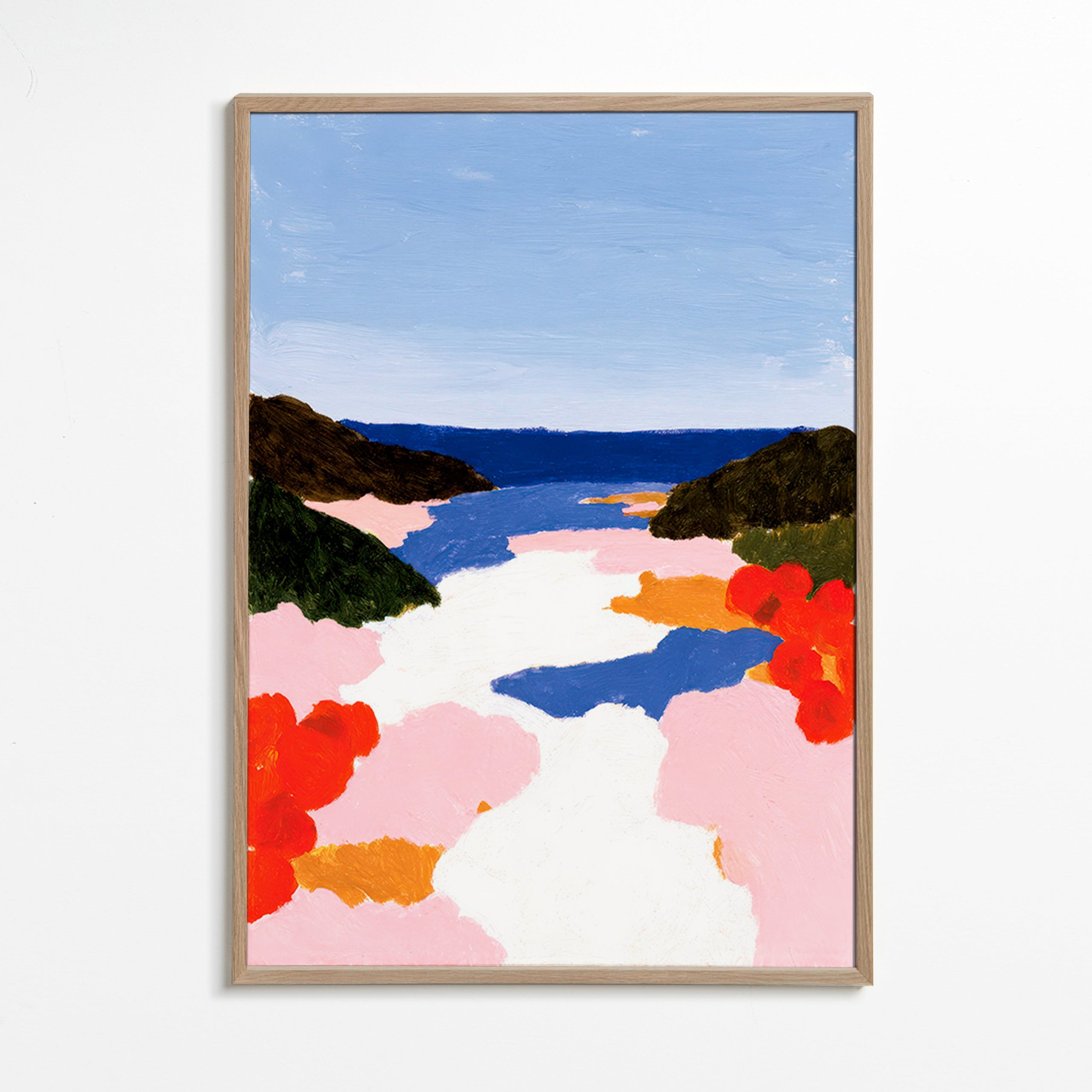 Lámina botánica: bahía en flor – Oak Frame