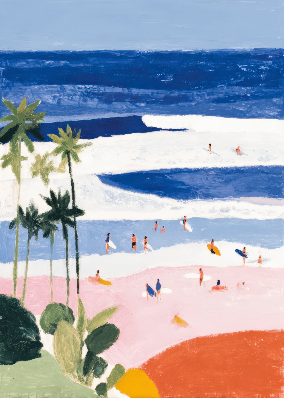 Beach Club - Unframed art print