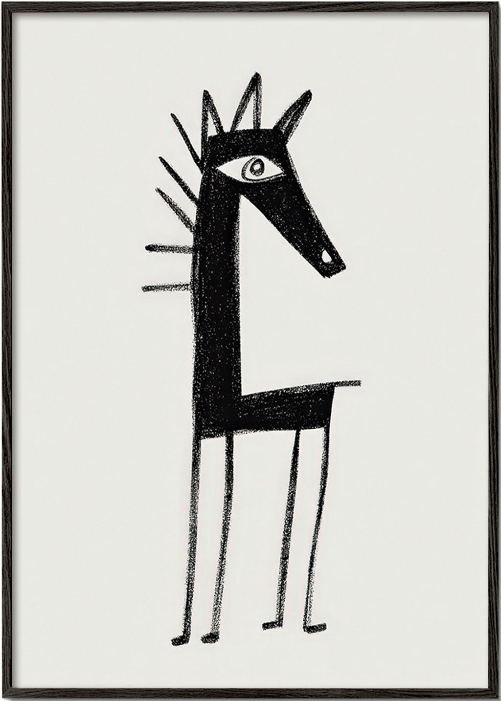 Cuadro criatura minimal – Black Frame