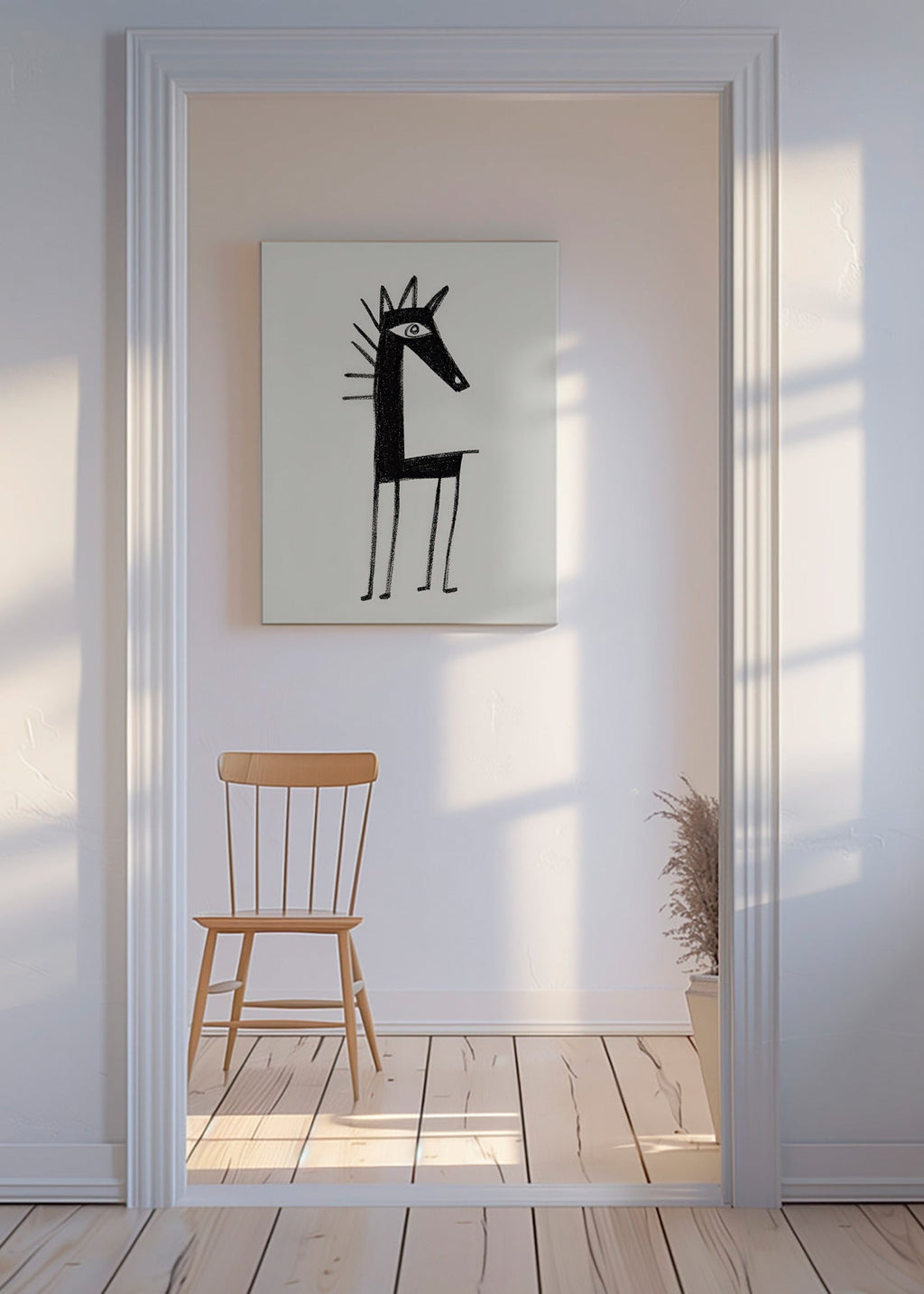 Cuadro criatura minimal – Canvas