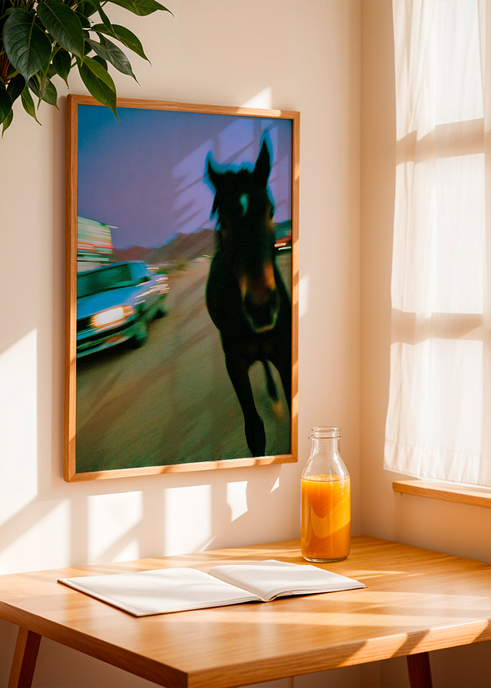 Cuadro caballo en movimiento nocturno – Product3