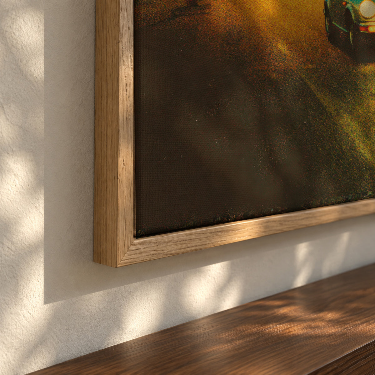 Desert Highway - Framed canvas detail