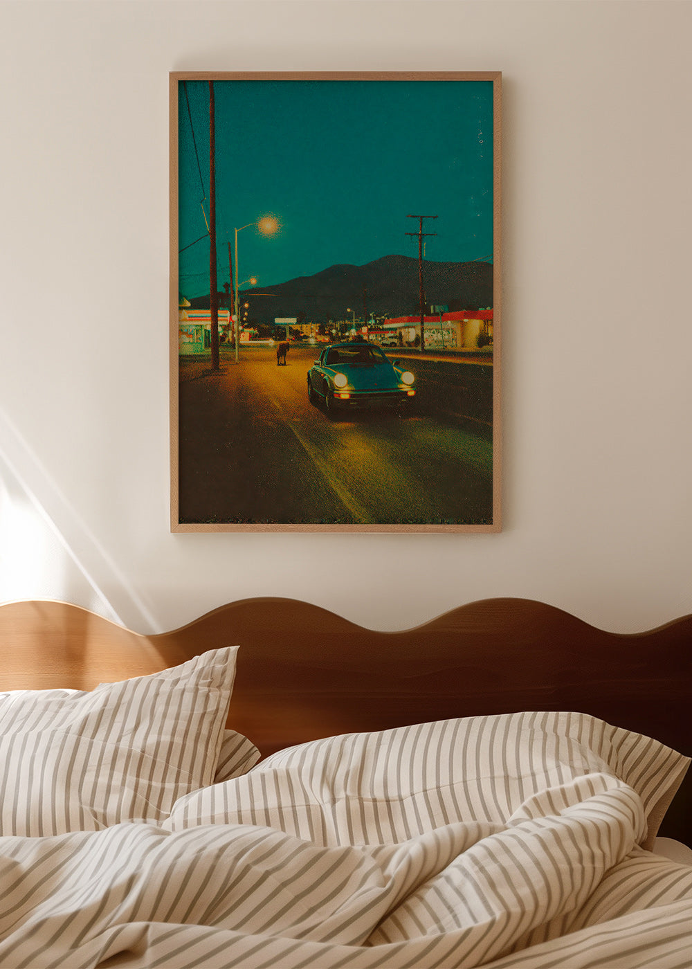 Cuadro de paisaje: carretera desértica nocturna – Product2