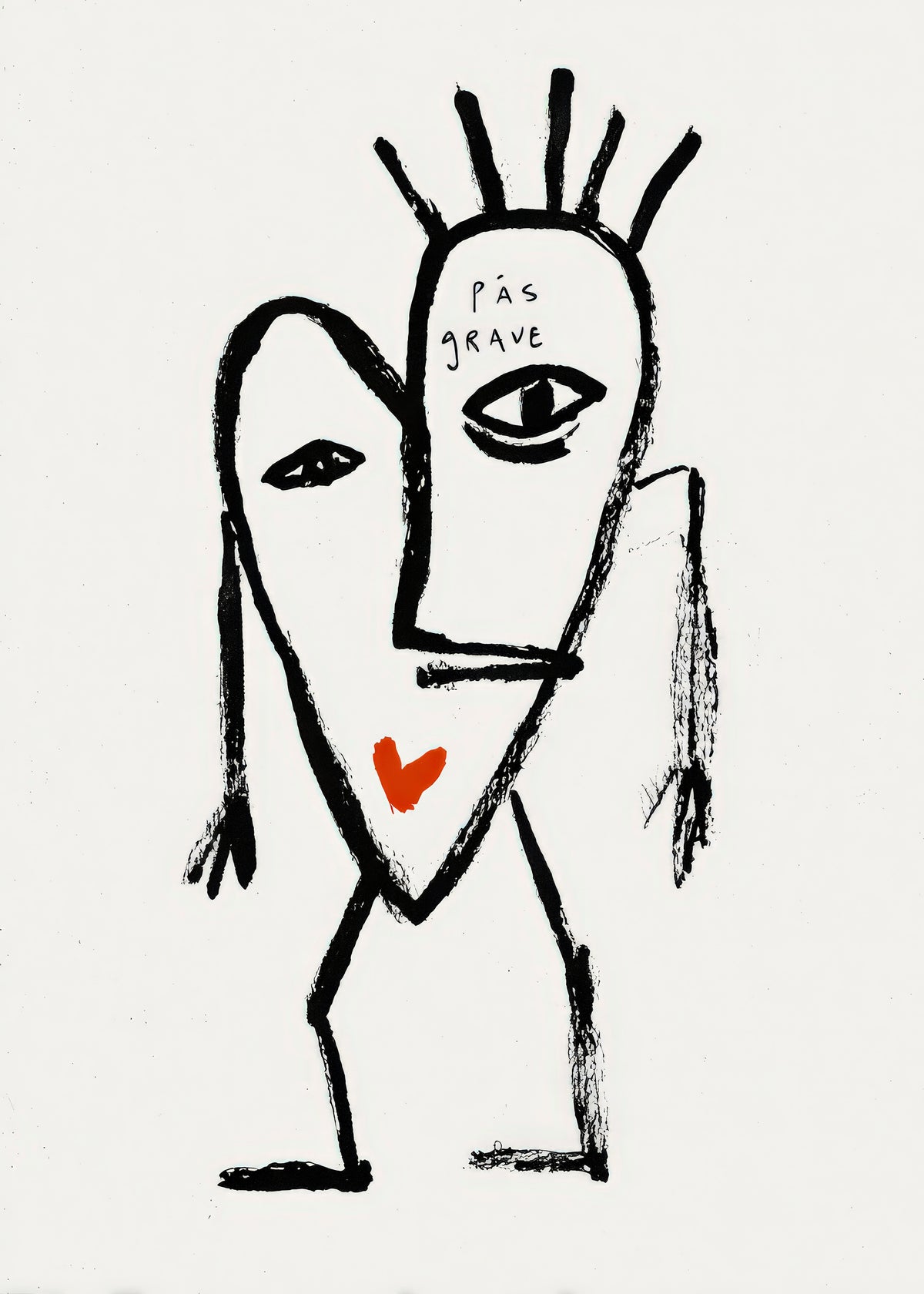 Abstract Face - Unframed art print