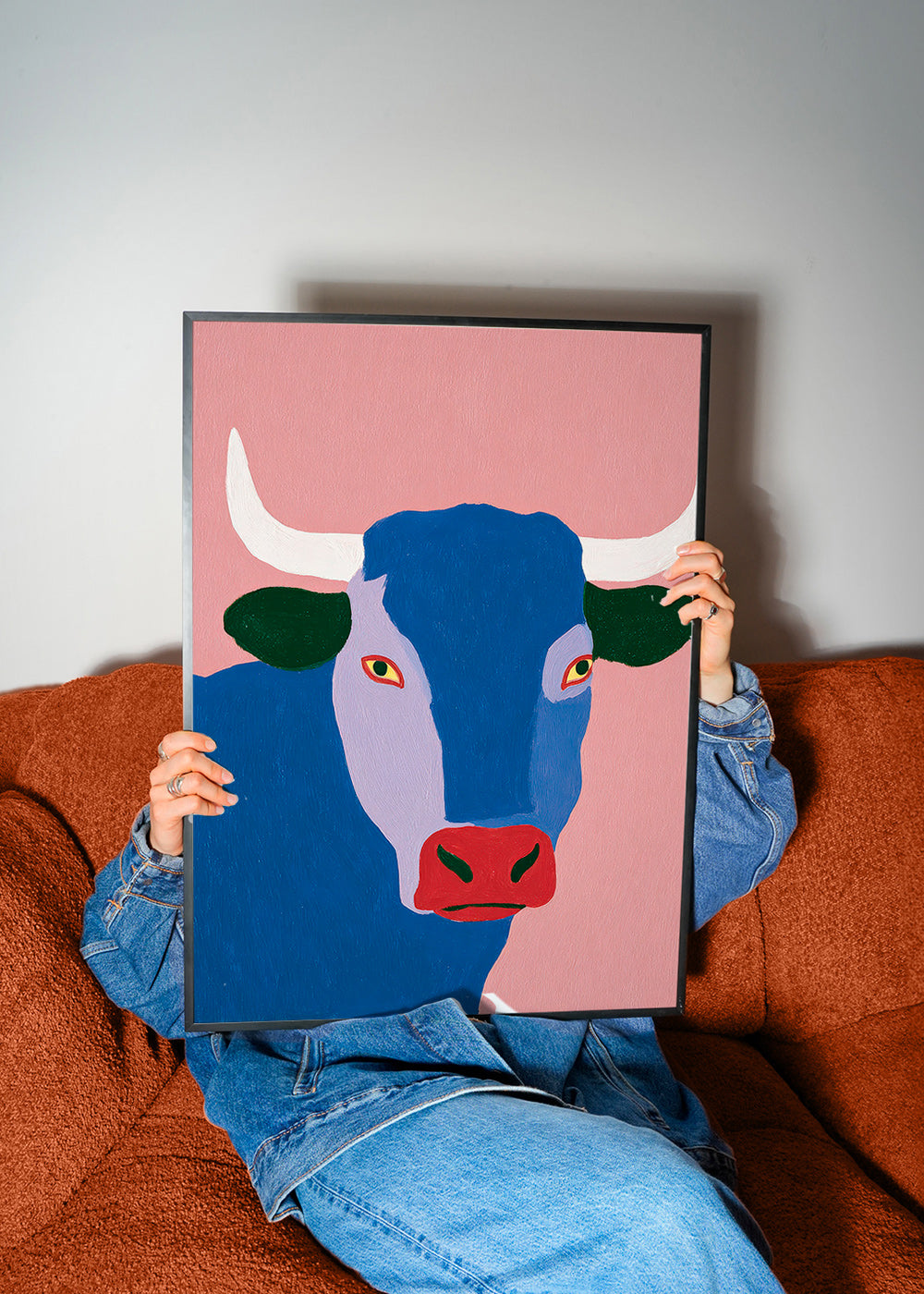 Cuadro toro azul estilizado – Product2