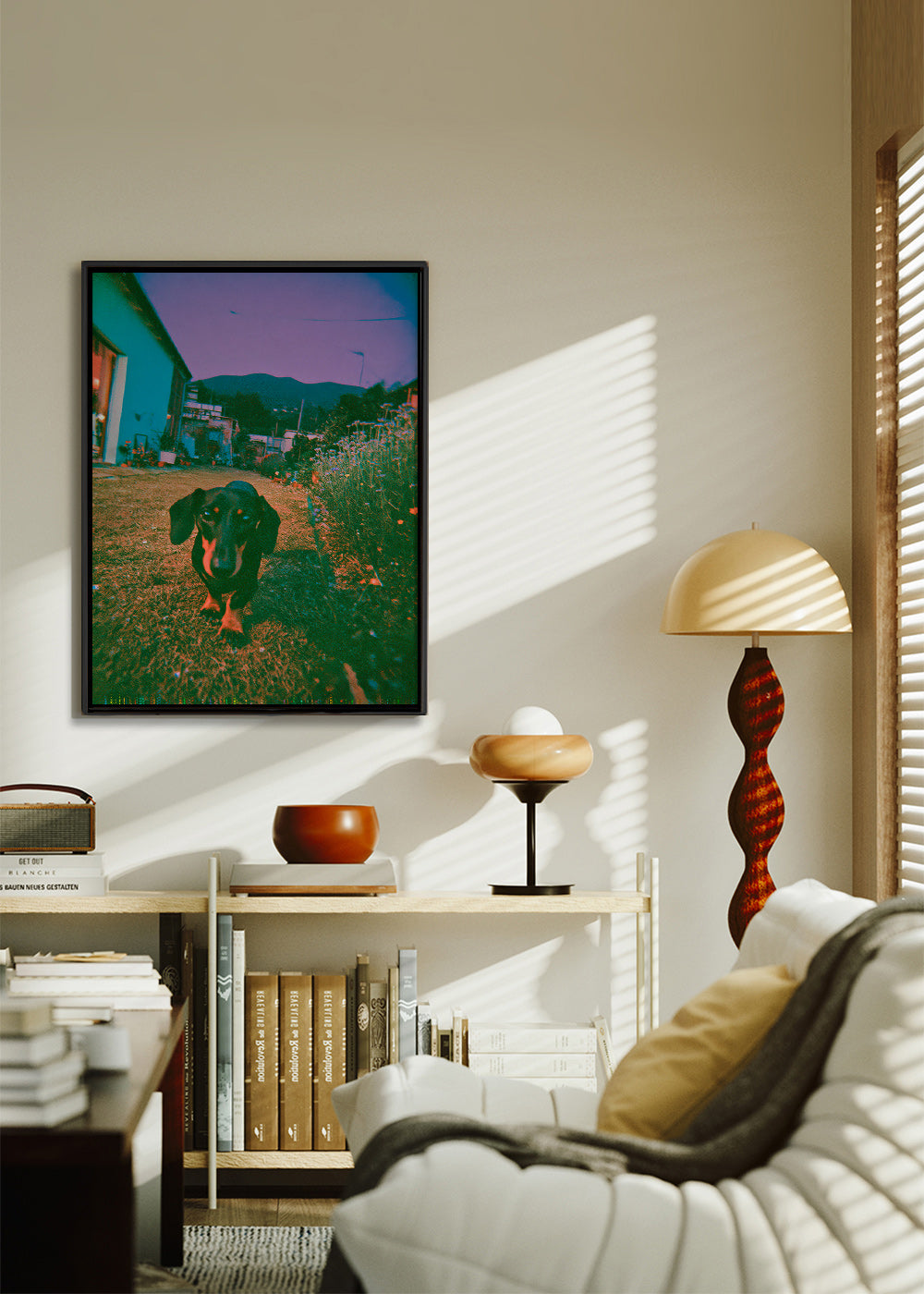 Cuadro perro al atardecer – Canvas2