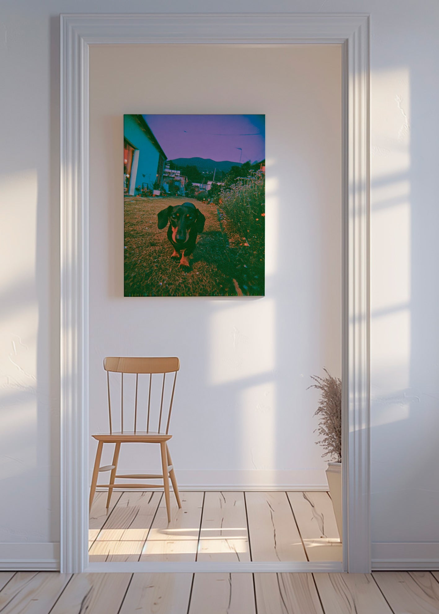 Cuadro perro al atardecer – Canvas