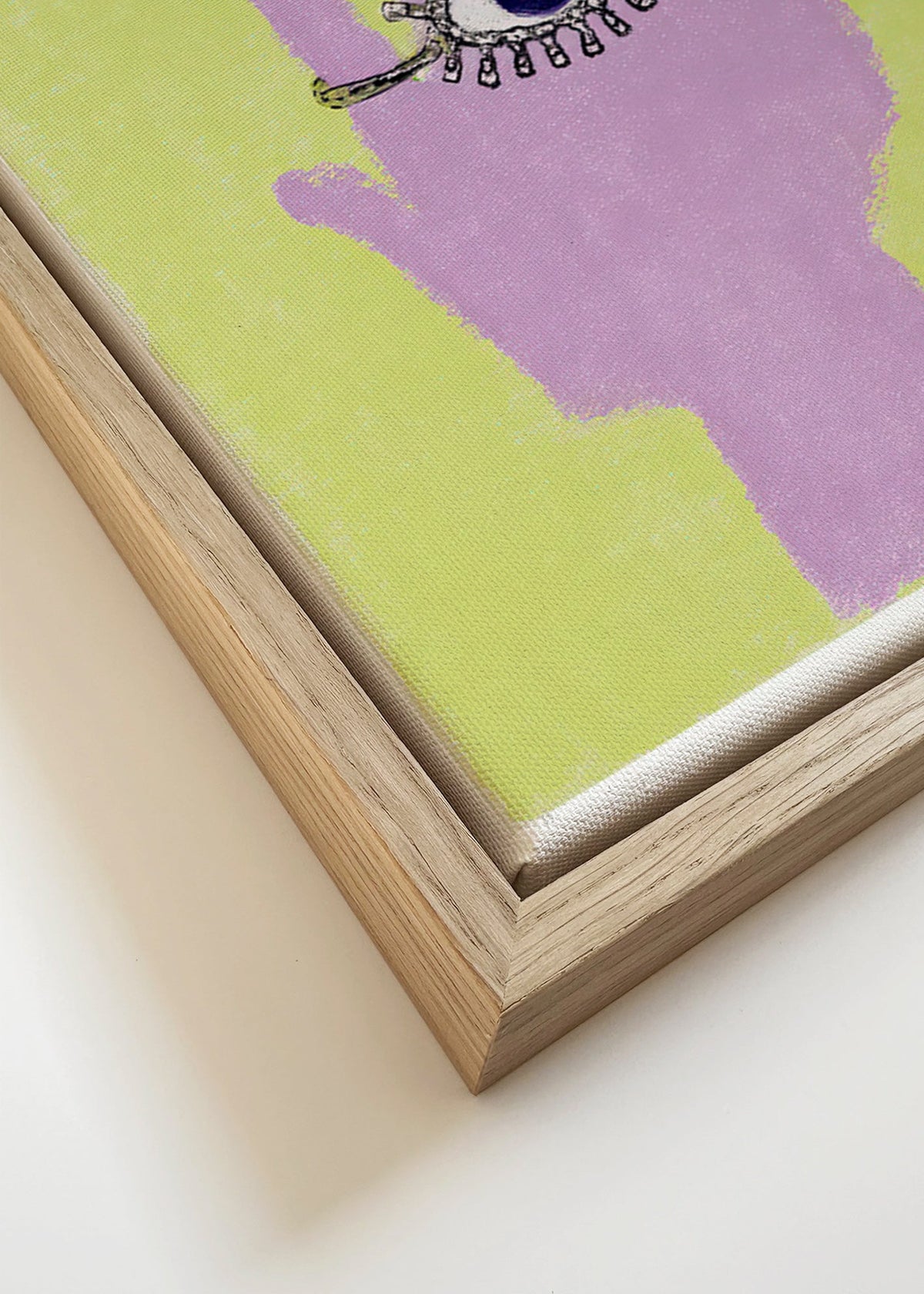 Ilustración de mano con ojo en la palma – Canvas detail