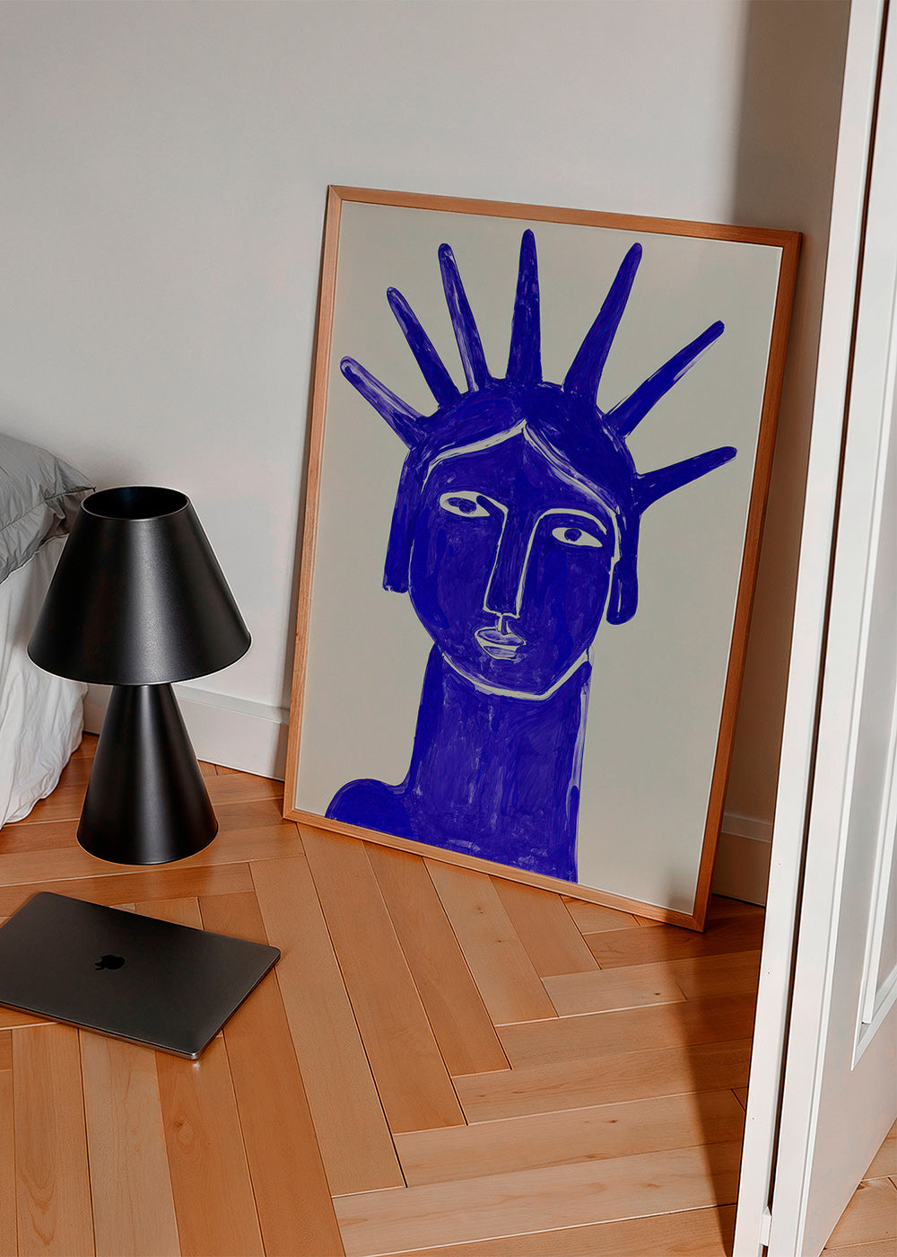 Ilustración rostro azul expresivo – Product2
