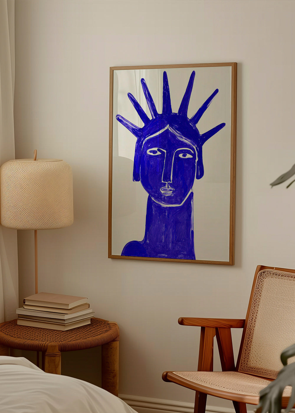 Ilustración rostro azul expresivo – Product3