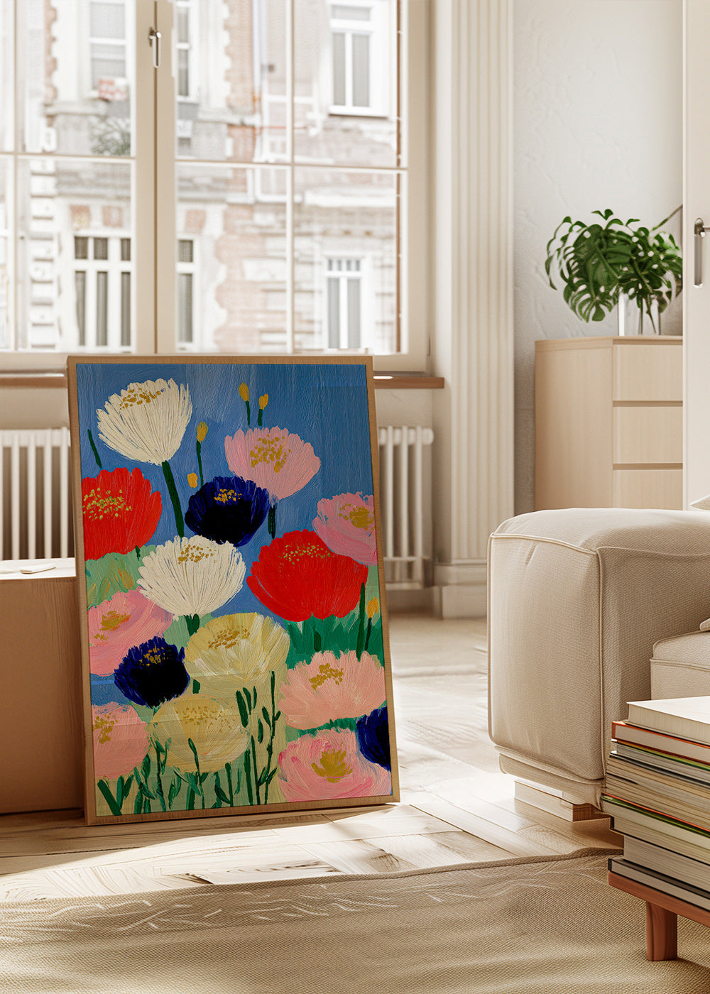 Lámina botánica con amapolas a brochazos – Product1