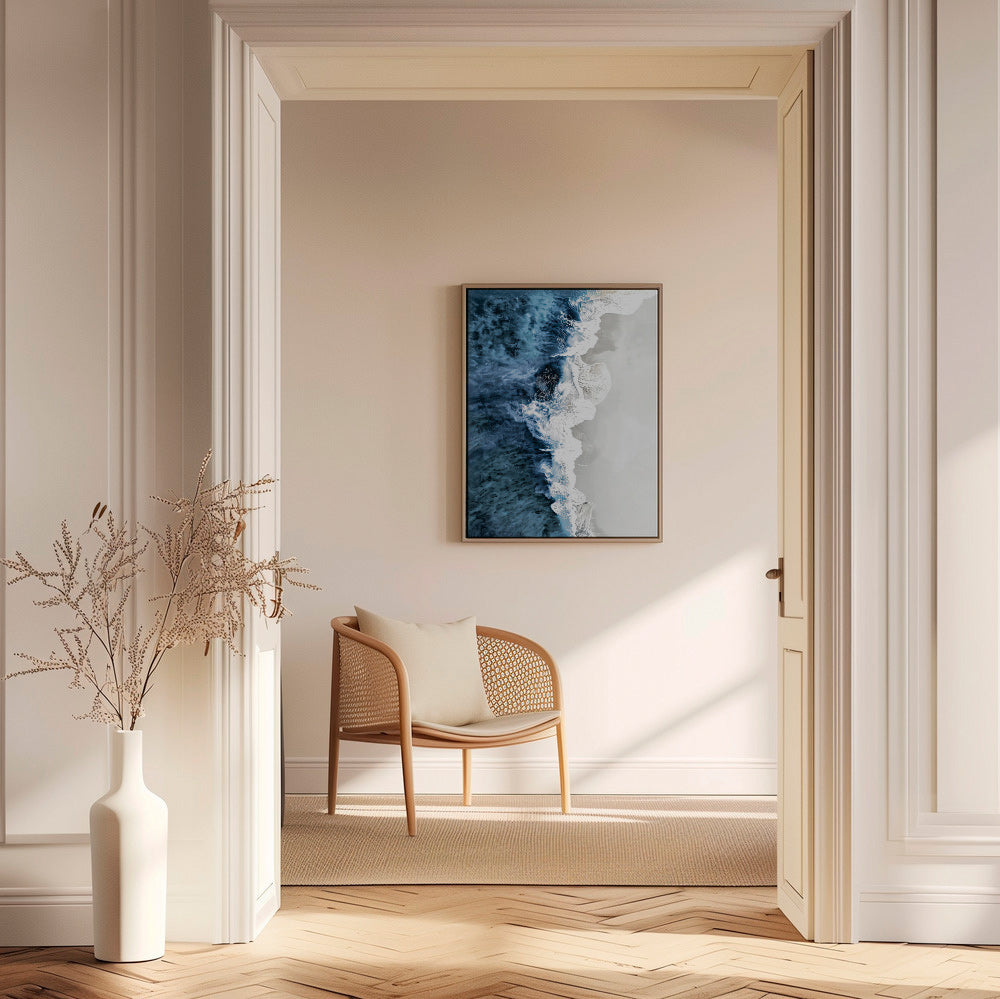 Cuadro de paisaje con oleaje aéreo y espuma gráfica – Canvas1