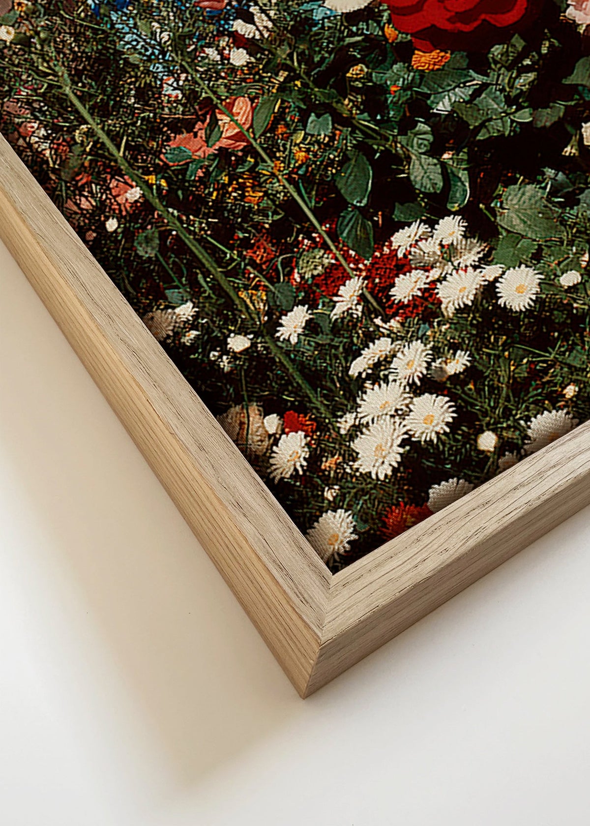Lámina botánica: jardín en flor – Canvas detail