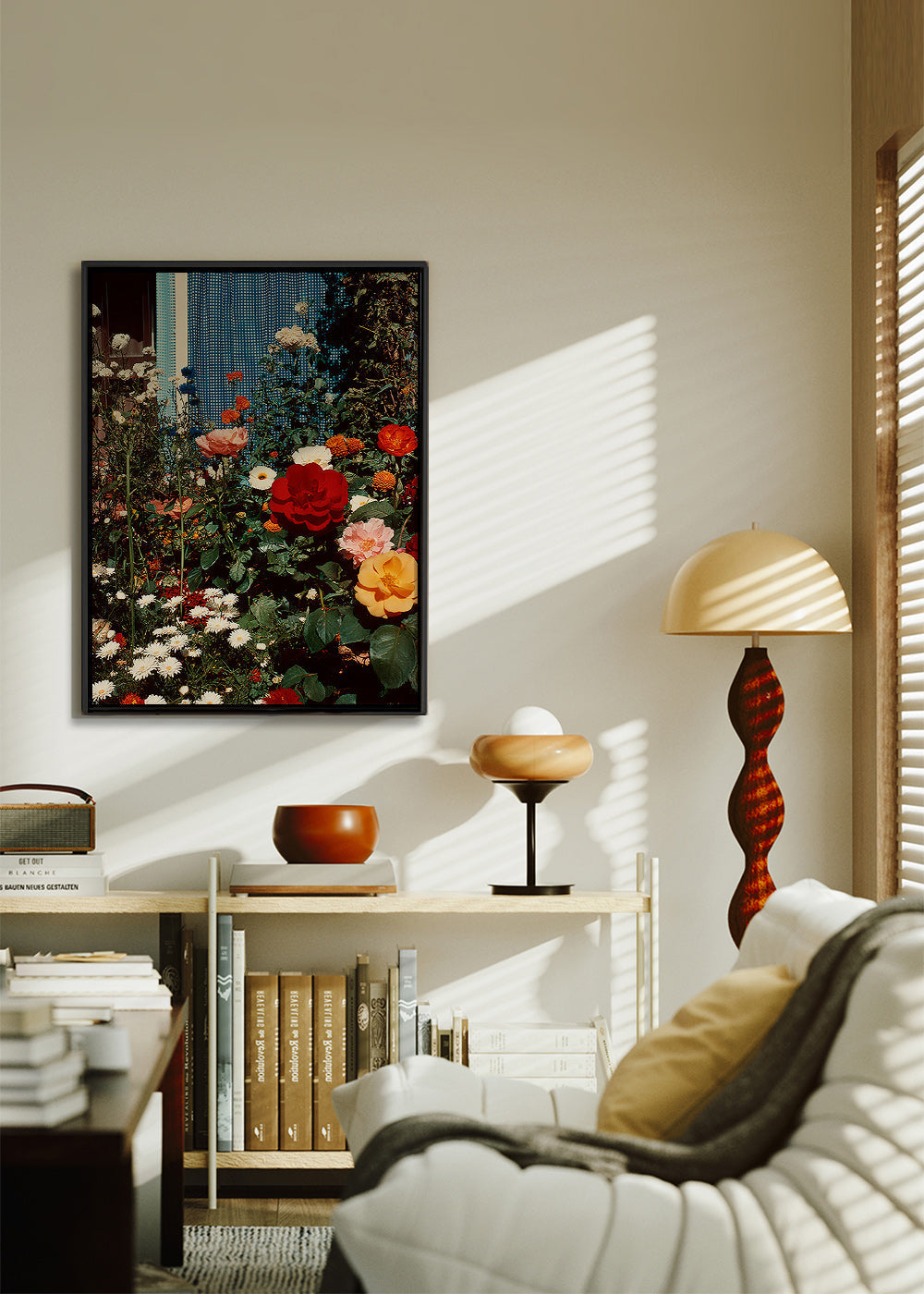 Lámina botánica: jardín en flor – Canvas2